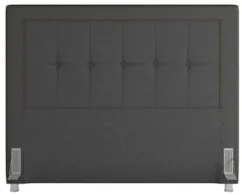 Cabeceira Cama Box Casal 140cm Paolla Z37 Linho Chumbo - Mpozenato