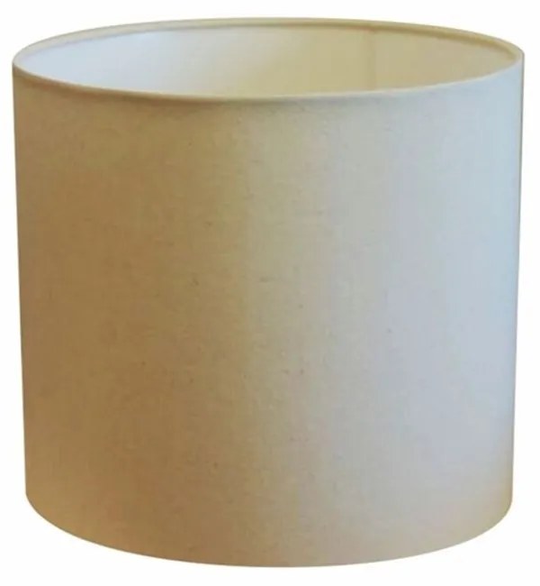 Cúpula em tecido abajur cilíndrica luminária cp-25x20cm algodão crú