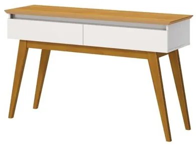 Aparador Estar Cor Off White Com Nature 2 Gavetas 136cm - 79289 Sun House