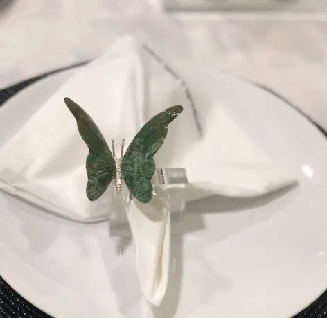 Porta Guardanapo Butterfly  - Green  Green