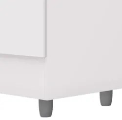 Guarda Roupa Solteiro 103cm Com Espelho Ideal Flex Branco - Vila Rica
