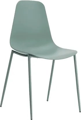 Cadeira Miami Polipropileno e Base em Aço Verde Aloe - 71796 Sun House