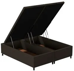 Cabeceira com Base Box Baú Casal Queen 158x198cm Hit ID5 Couríssimo Ca