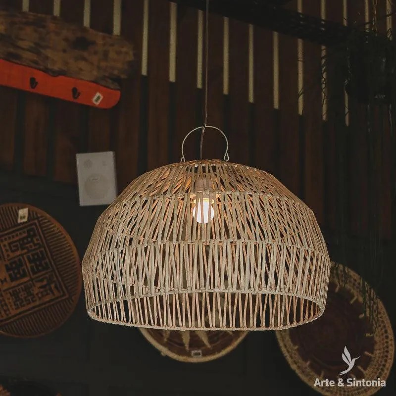 Lustre Fibra de Rattan Bali | Pátina