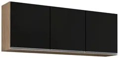Armário de Cozinha Modulado de Canto 7 Peças CP24 com Pia Inox Castanh