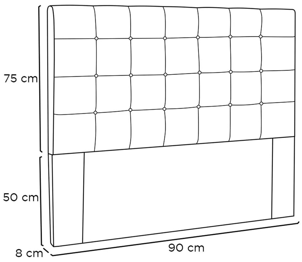 Cabeceira Estofada Polônia 140cm Casal Linho - ADJ Decor