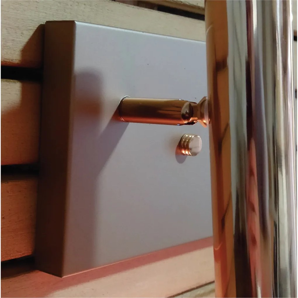 Arandela Horizontal 12X25Cm Tubo Articulado 01Xmr11 Com Interruptor -... (CHAMPANHE / DOURADO BRILHO)