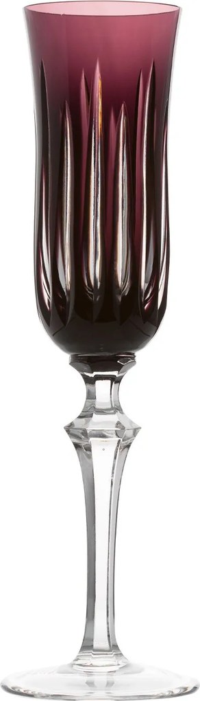 Taça de Cristal Mozart Basic Lapidado p/ Champagne 240ml Ametista