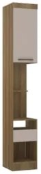 Mesa Cabeceira Modulado 38cm 1 Porta 1 Gaveta Delphi Avelã/Cinnamon L0