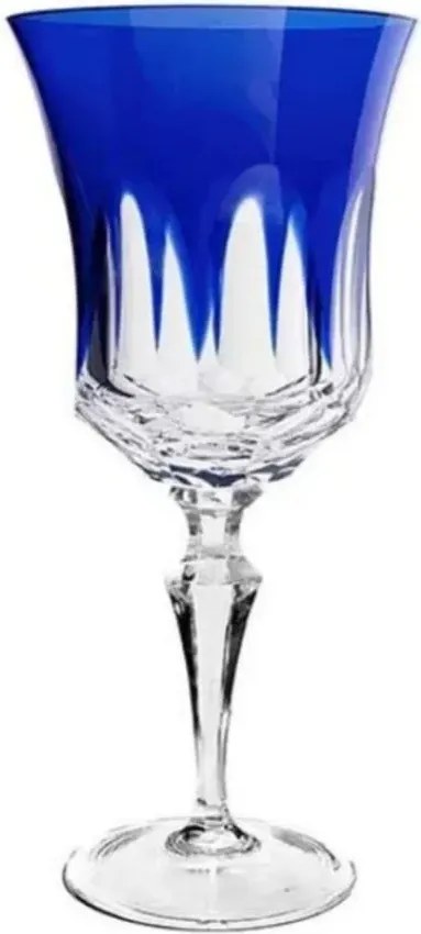 Taça de Cristal Lapidado P/ Licor 60ml - Azul Escuro  Azul Escuro