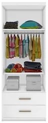 Quarto Infantil Modulado 4 Portas Com Bicama Chiara Branco - Phoenix