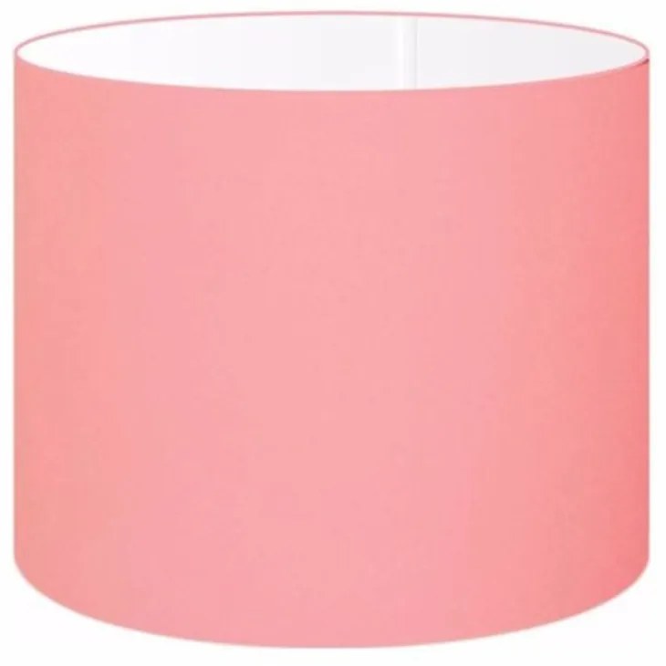Cúpula abajur cilíndrica cp-8020 Ø45x21cm rosa pink