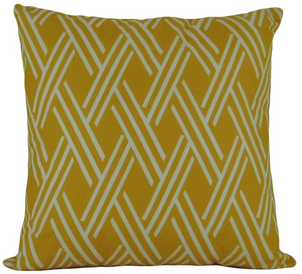 3 Capas para Almofadas Soft Veludo Geométrico Amarelo 43x43cm