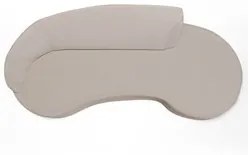 Sofá Living  3 Lugares 230cm Braço Esquerdo Mozart D06 Bouclê Bege - M