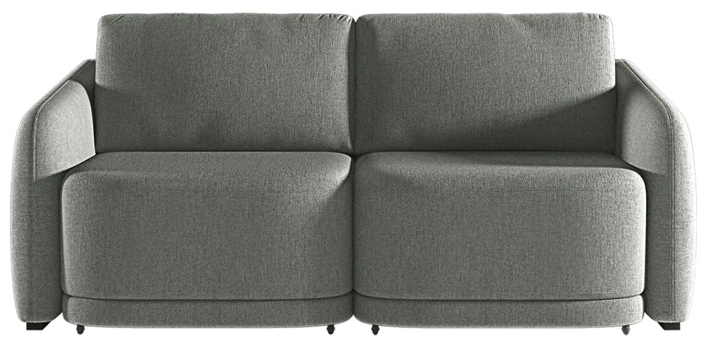 Sofá Cama Modulado Retrátil e Reclinável Decorativo Varsóvia 196cm Linho Cinza Chumbo G33 - Gran Belo
