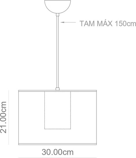 Pendente Juta Rustica Bege E Off White 30Cm