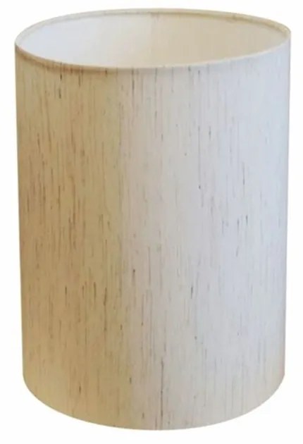 Cúpula em tecido cilíndrica abajur luminária cp-4012 18x25cm linho bege