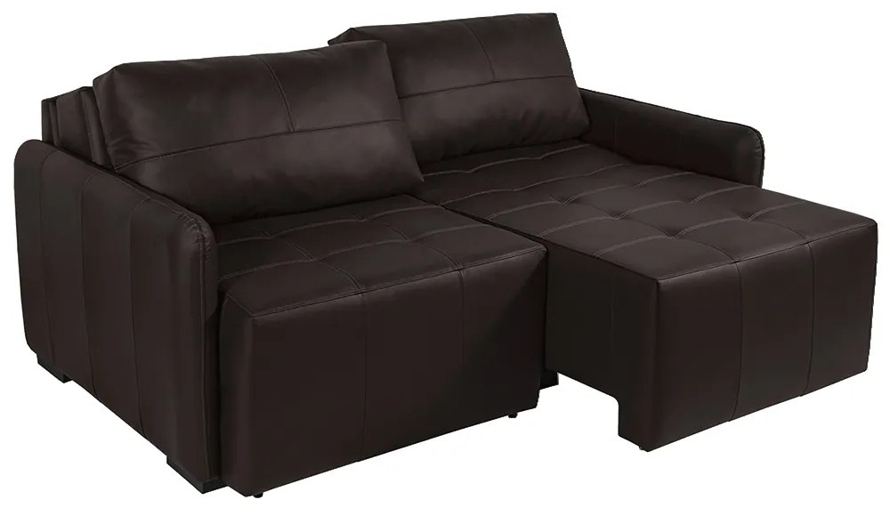 Sofá Decorativo 3 Lugares Sala de Estar 220cm Reclinável e Retrátil Kassandra Couro Marrom G34 - Gran Belo