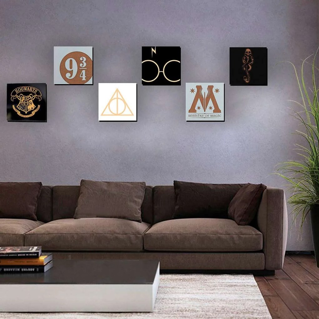 Quadro Decorativo Harry Potter Estação 9 3/4 MDF