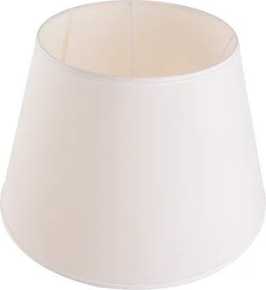 Cupula Conica Tecido Bege Boca Larga 42Cm