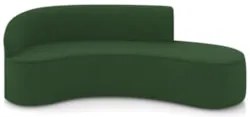 Sofá 4 Lugares Para Sala 220cm Orgânico Wendi Suede Verde I01  - Mpoze