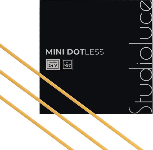 Fita De Led 7W Por Metro 24V Irc97 5M Mini Dotless - LED BRANCO QUENTE (2700K)