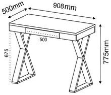 Mesa para Computador Escrivaninha Veneza Web Branco - Artany