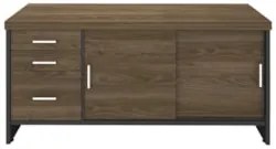 Conjunto Escritório Home Office 5 Peças Corp A06 Charuto/Preto - Mpoze