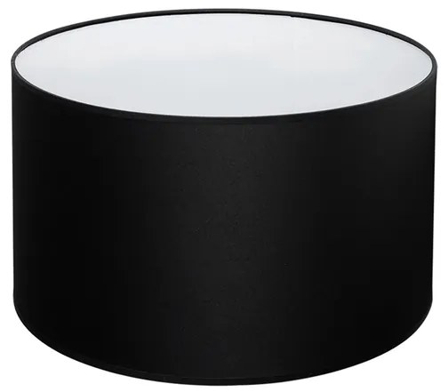 Cupula Para Abajur Tecido Poliestireno Preto 49Cm