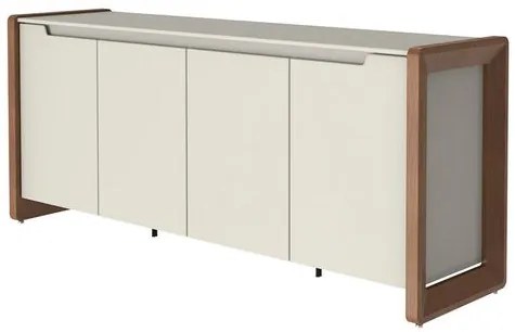 Buffet Bristol Tampo Off White Fosco Base Natural 1,80cm - 70363 Sun house