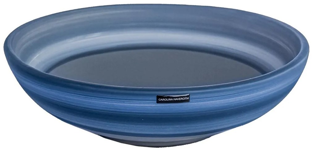 Vaso Cumbuca decorativo em Cerâmica 13X09X29 - Lagunas Fosco  Kleiner