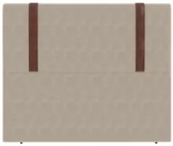 Cabeceira Cama Box King 193cm Estofada Glory Saturno Bege Z04 - Mpozen