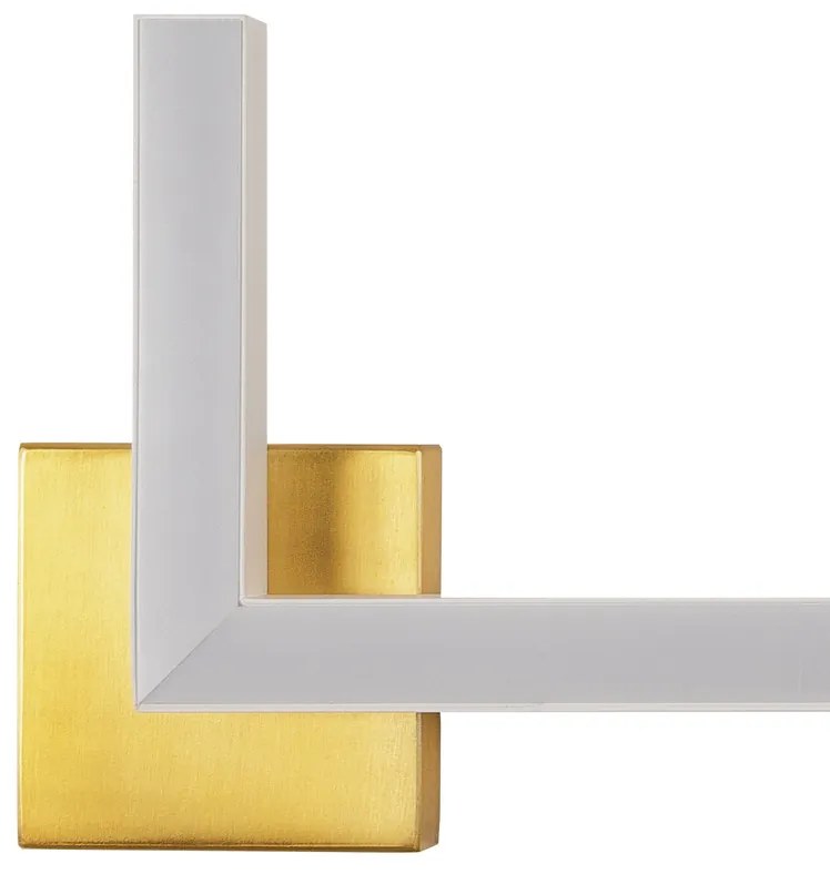 Arandela / Plafon Play Retangular 24,5X64Cm Led 16,4W Bivolt / "l" C/... (ND-B - Nude Brilho, 3000k)