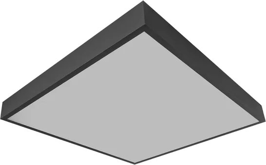 Plafon Led De Sobrepor 37,8W 3000K 57X57cm Ilume - PRETO