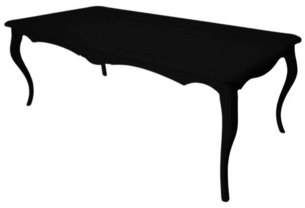 Mesa de Jantar Vintage - 8 Lugares - 2,2m - Preto Provençal Kleiner