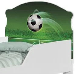 Mini Cama Infantil 148x68cm Com Proteção Lateral Futebol K06 - Mpozena