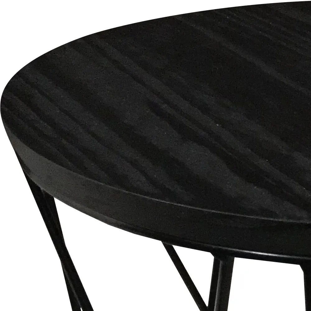 Mesa de Apoio Lateral em Estilo Industrial - D'Rossi