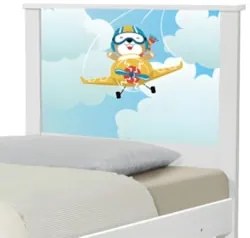 Cama Solteiro Infantil Para Colchão 188x88cm Aviador K06 - Mpozenato