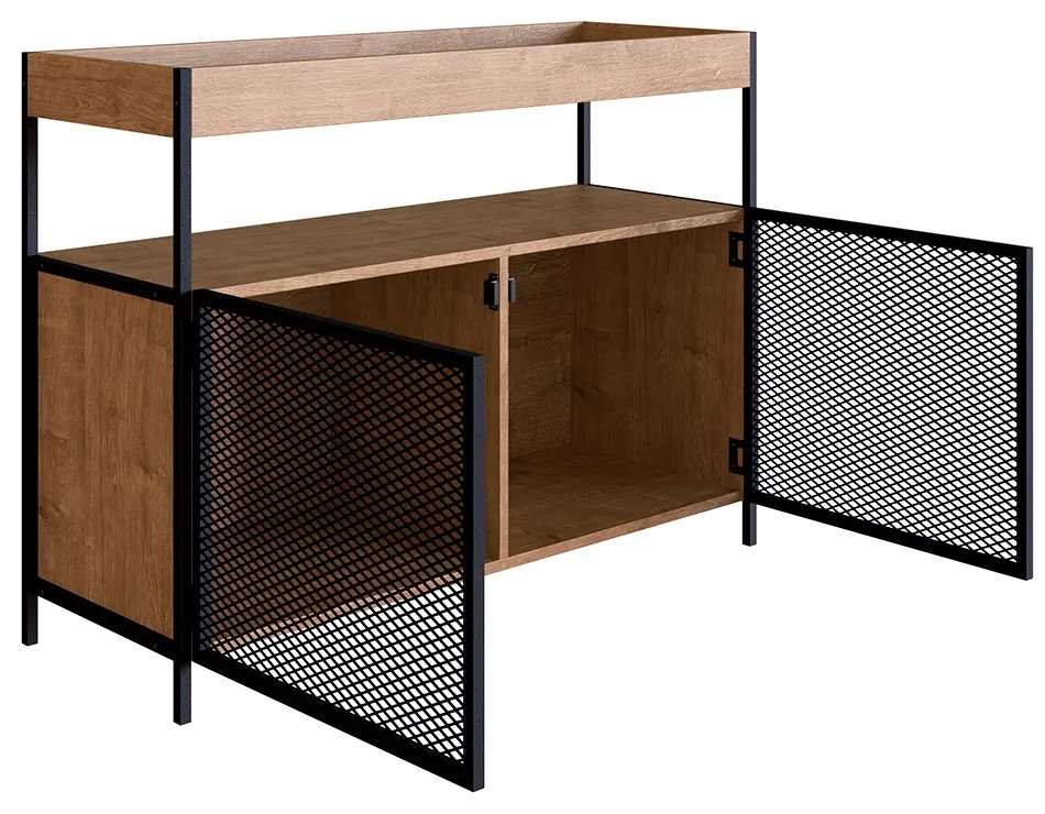 Buffet Bar New Vermont e Preto 100 cm - D'Rossi