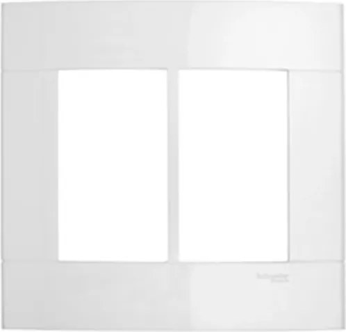 Placa Para 6 M&amp;#xF3;dulos 4x4 Branco Decor