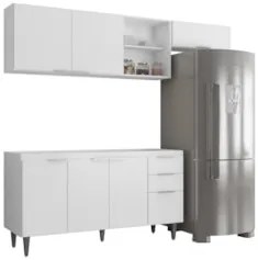 Armário de Cozinha CP03 Para Pia 150cm Pérola Z34 Branco - Mpozenat