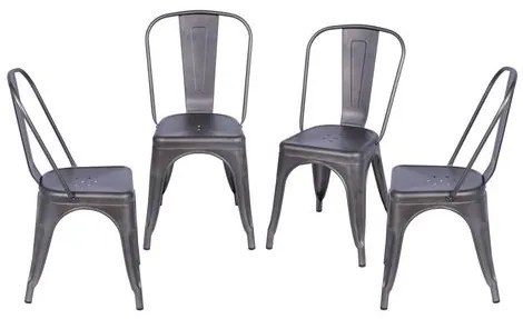 Kit com 4 Cadeiras Iron Bronze - 64612 Sun House