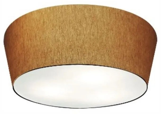 Plafon Cone Md-3003 Cúpula em Tecido 12/40x35cm Palha - Bivolt