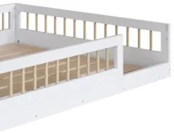 Cama Montessoriana Infantil 140cm Lumiar C06 Branco - Mpozenato