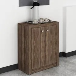 Balcão Para Escritório 2 Portas ME4103 Nogal - Tecno Mobili