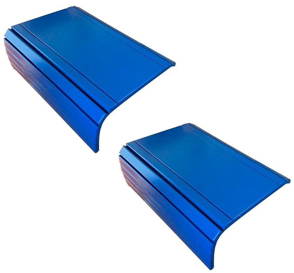 Kit 02 Bandejas Esteira para Braço de Sofá Porta Copo Reto - D'Rossi - Azul