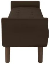 Puff Recamier Calçadeira 160cm Base Madeira Neville Z37 Sintético Marr