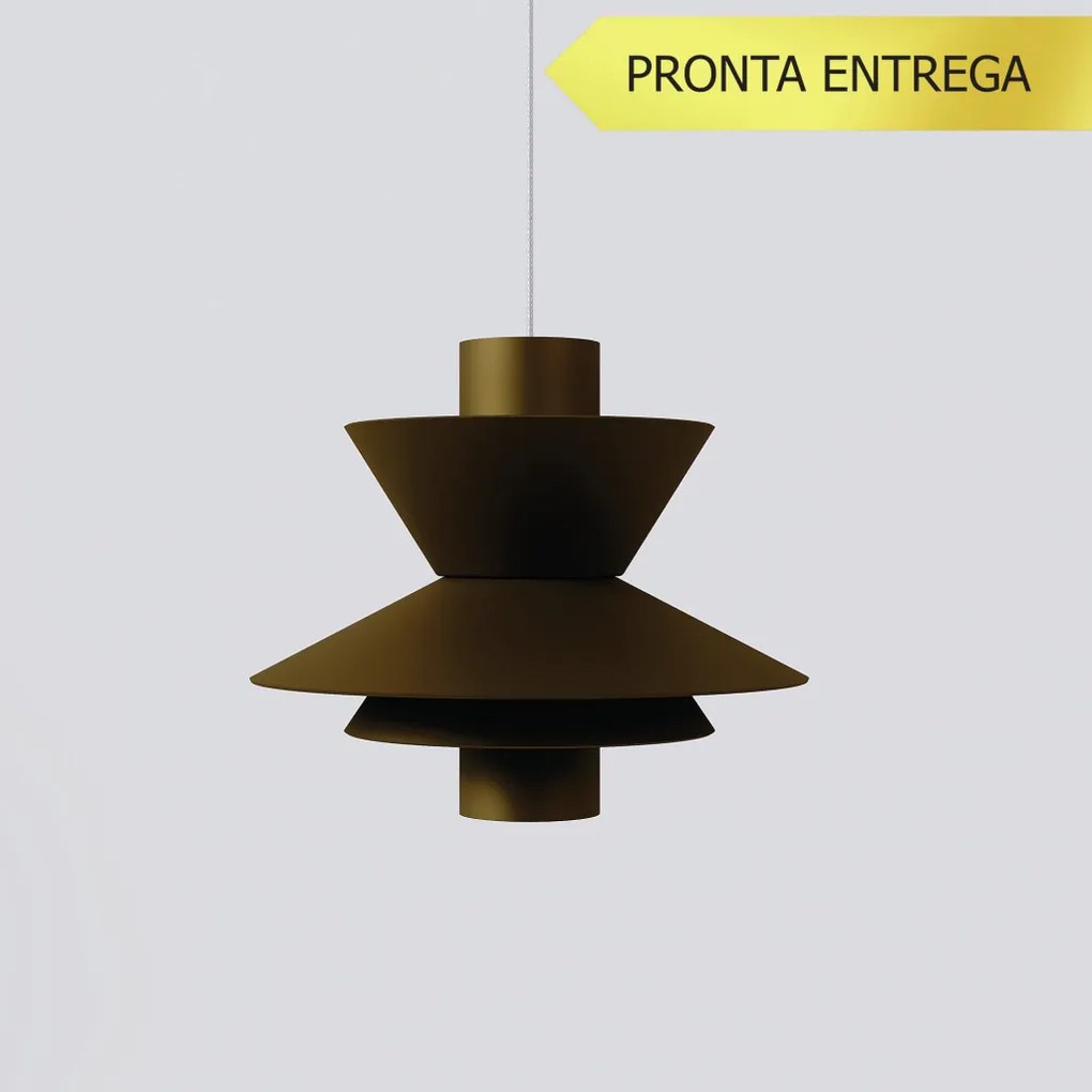 Pendente Bird Occa Individual Ø15X16Cm Alumínio 01Xmr11 - Qimporta Pd2... (AMENDOA)