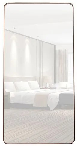 Espelho Dakota Retangular Moldura Nogueira 70x135cm - 77507 Sun House