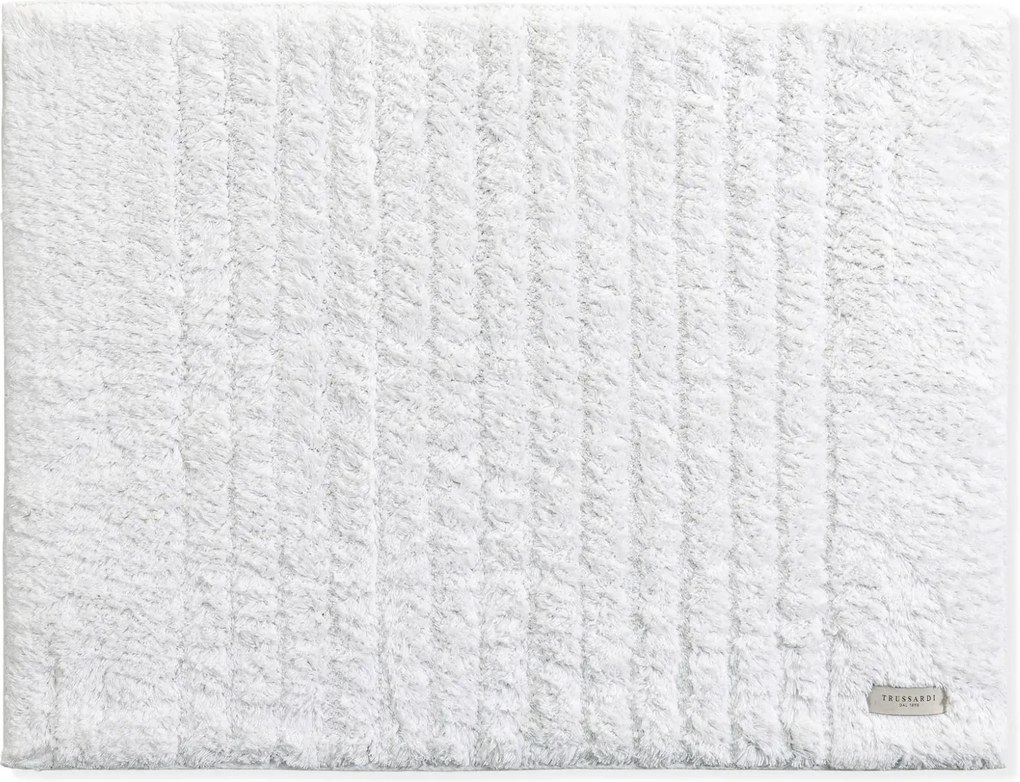 Tapete Antiderrapante Trussardi 100% Algodão Vittore 60x80cm - Branco  Branco